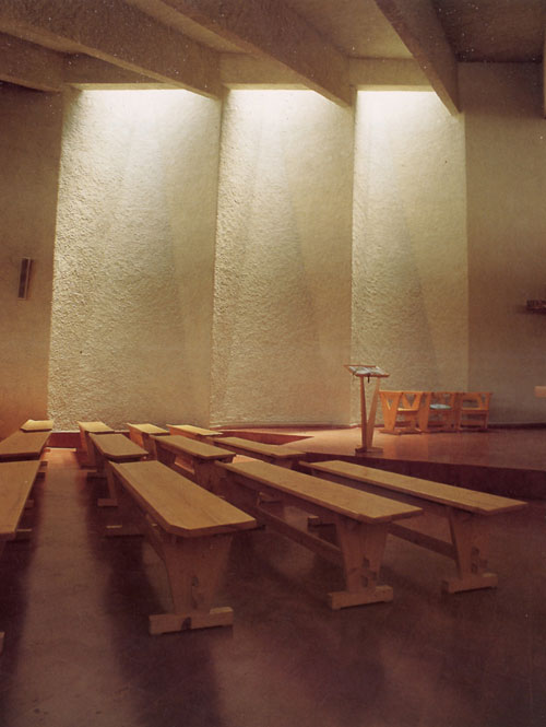 La parete orientale (da Franco Antonelli architetto, 1996).