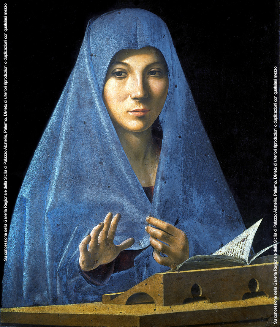 Antonello da Messina, LAnnunciata, 1476, Galleria Regionale di Palazzo Abatellis, Palermo.