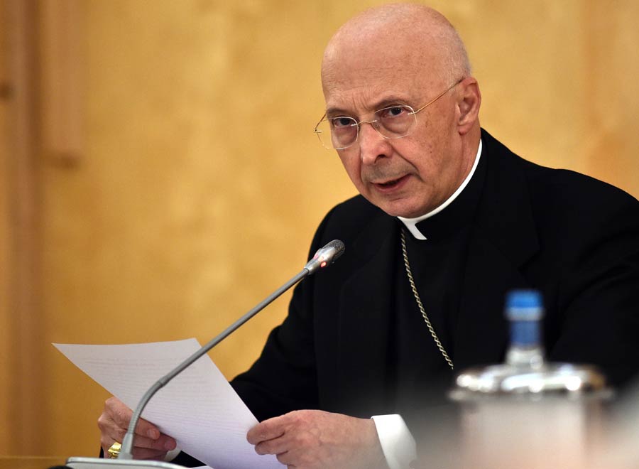 Il Cardinale Angelo Bagnasco, <br> Presidente della Conferenza Episcopale Italiana