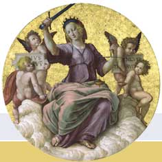 Raffaello Sanzio - La Giustizia ( Musei Vaticani. Foto Archivio Fotografico dei Musei Vaticani)