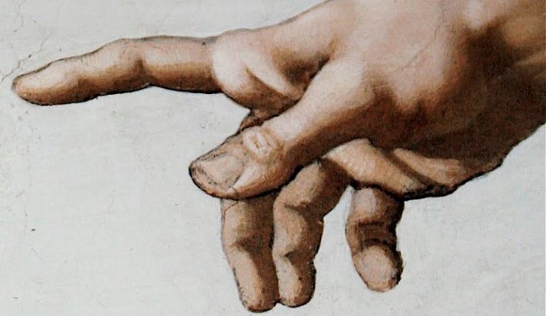 mano Dio Sistina Michelangelo