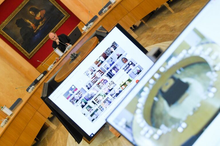 Roma, 1 dicembre 2020: Consiglio Permanente della Cei, Conferenz Roma, 1 dicembre 2020: Consiglio Permanente della Cei, Conferenz