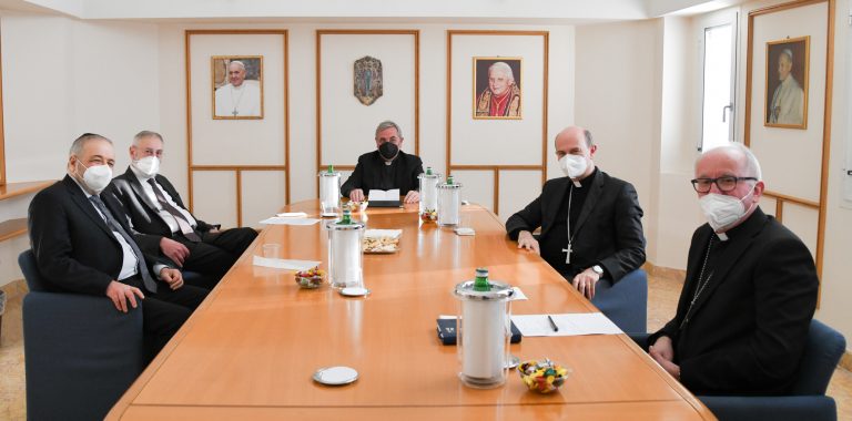 Roma, 17 gennaio 2022: incontro in Cei tra mons. Stefano Russo e